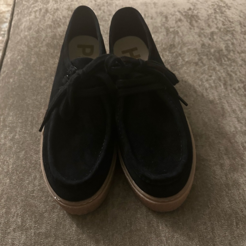 Hush Puppies NWT Bridget Black Suede Sneakers - Picture 6 of 8